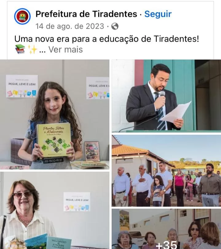 Inauguração da nova sede da Secretaria de Educação de Tiradentes