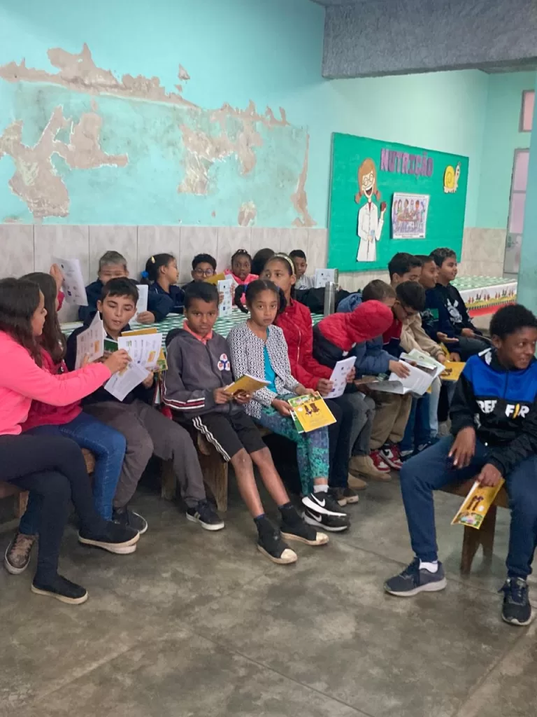 Velosinho e as plantas medicinais na Escola Municipal de Ritápolis